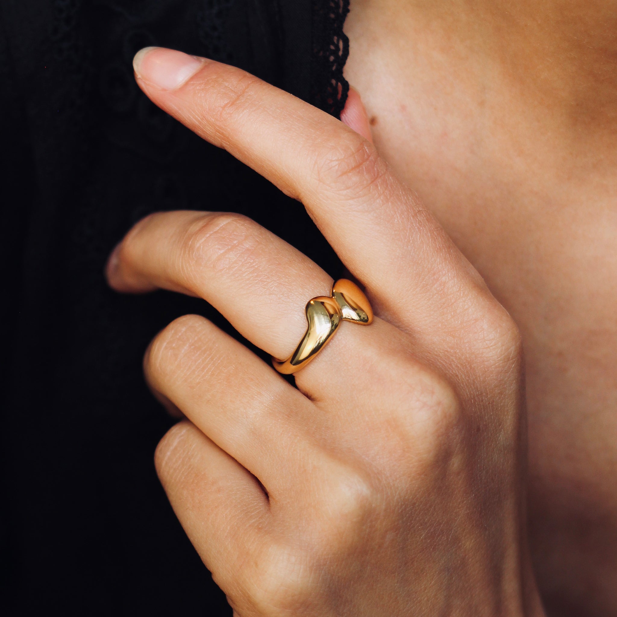 In Flow Ring Sterling Silver & 18ct Gold Vermeil